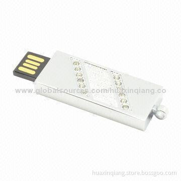 USB Flash Disk, Jewelry Style, 5-year Warranty, 128MB to 64GB
